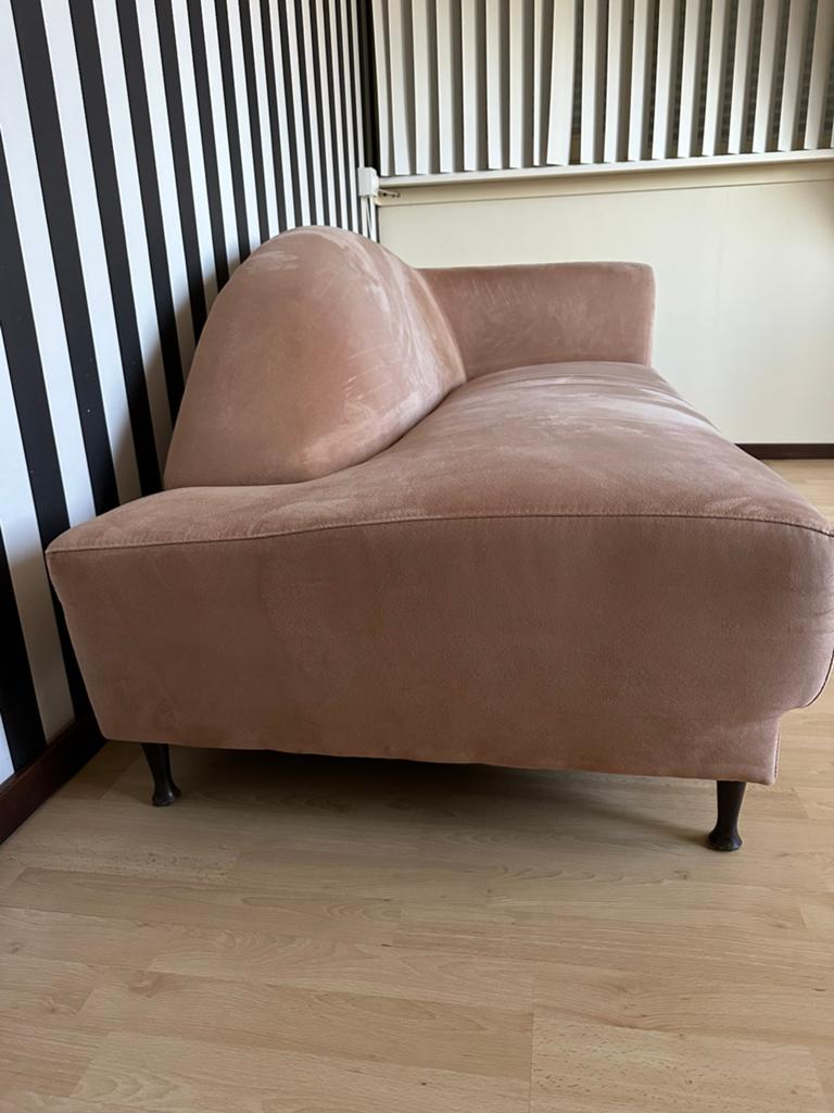 sofa 2/3 pers bank L170 xzit H44 xzit D54 Montara stof beige, Ophalen, Overige materialen, Gebruikt, Minder dan 75 cm