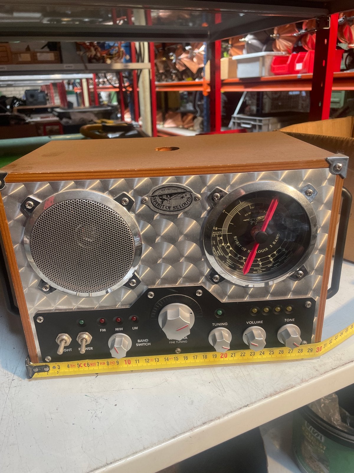 Spirit of St. Louis Field Radio - Vintage Stijl Radio, Audio, Tv en Foto, Radio's, Ophalen, Nieuw, Radio