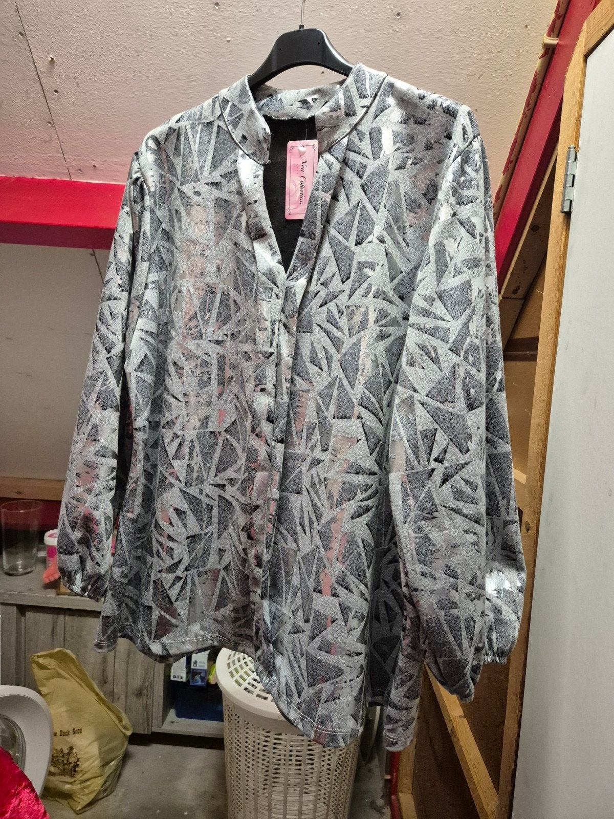 zolder opruiming mooie glitter bloese maat 40 tot 52, Kleding | Dames, Ophalen, Nieuw, Overige kleuren