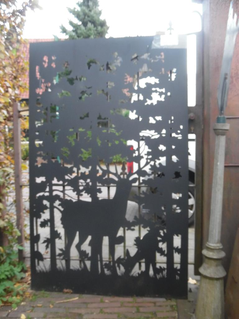Tuinscherm/trellis m hert ornament Ook: "De Evenaar" Eemnes, Ophalen, Nieuw