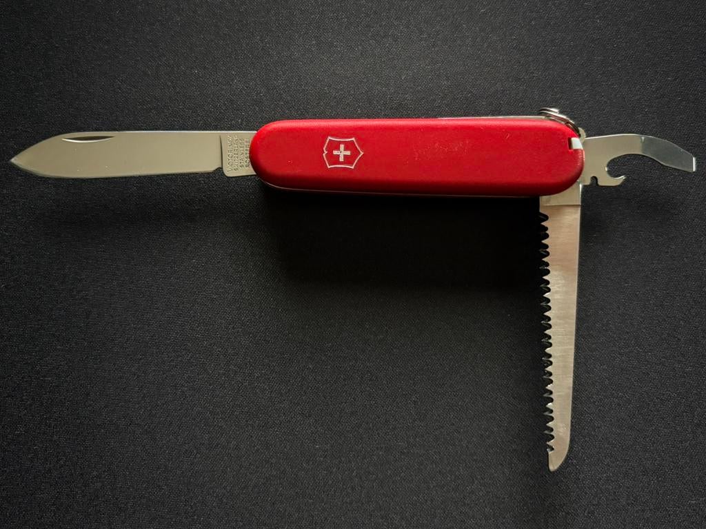 Vintage Victorinox Swiss Lumberjack Zakmes - Rood, Ophalen of Verzenden, Zo goed als nieuw