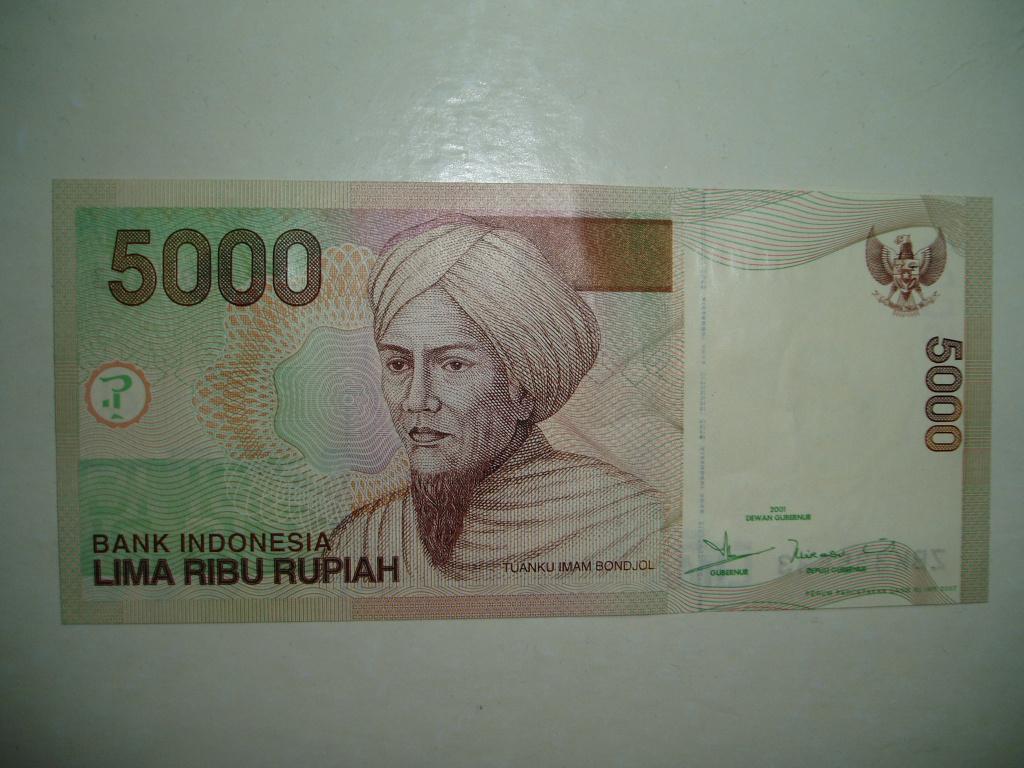 372. Indonesia, 5.000 rupiah2001(2007)UNC Tuanku Imam Bonjol, Verzenden, Zuidoost-Azië, Los biljet