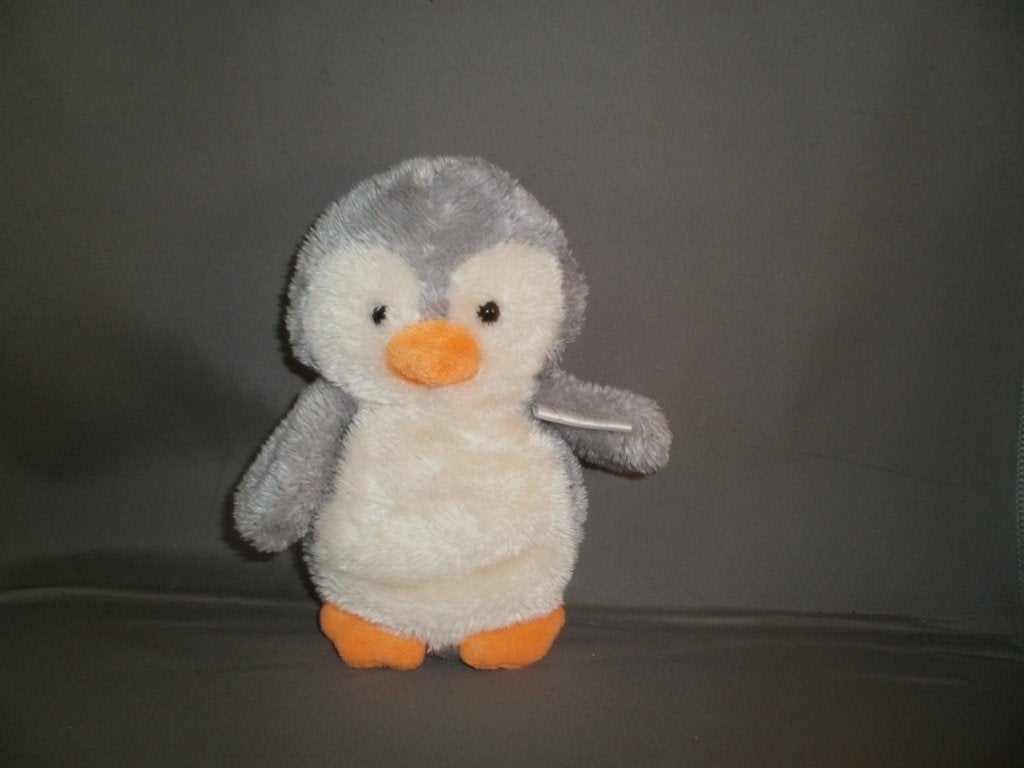 keel toys pinguïn 15 cm grijs /oranje/crème harde ogen, Kinderen en Baby's, Speelgoed | Knuffels en Pluche, Pinguïn, Overige merken