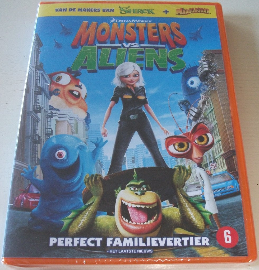 Dvd *** MONSTERS VS ALIENS *** Alien Problem? *NIEUW*, Tekenfilm, Amerikaans, Ophalen of Verzenden, Vanaf 6 jaar
