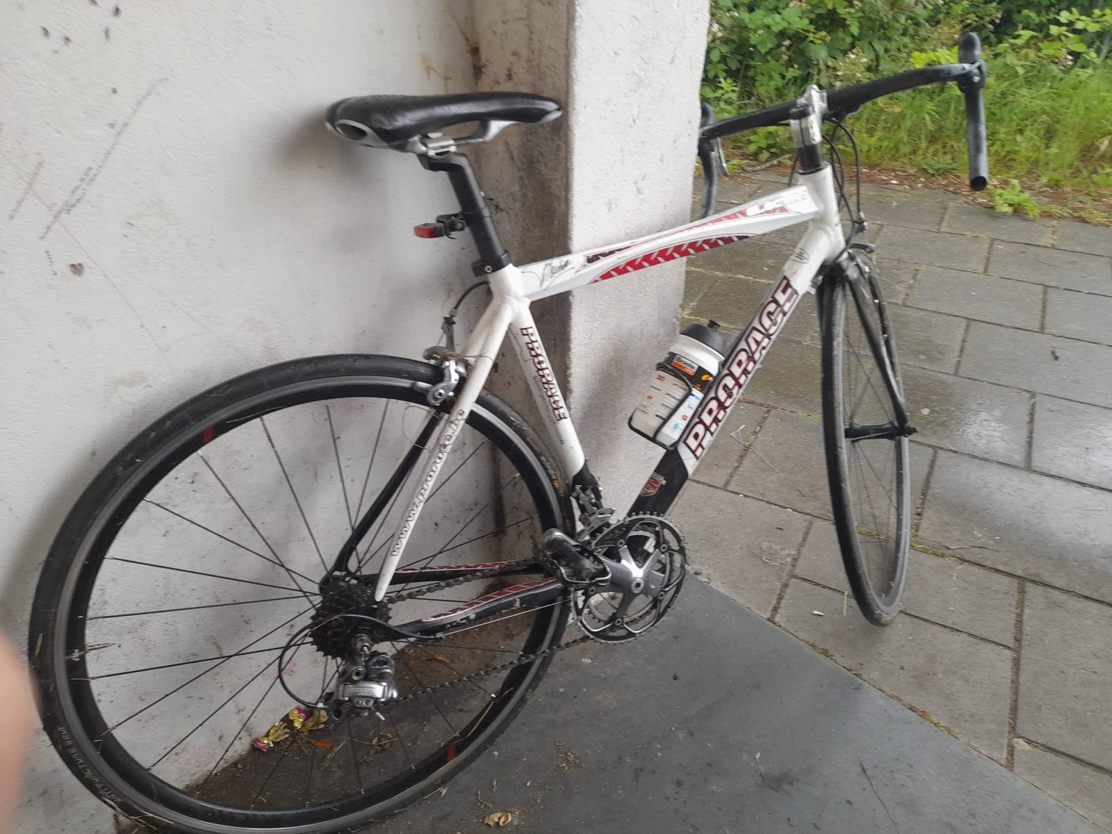 PRORACE Racefiets - Wit/Zwart, Fietsen en Brommers, Fietsen | Racefietsen, Overige merken, 28 inch, Gebruikt, Aluminium