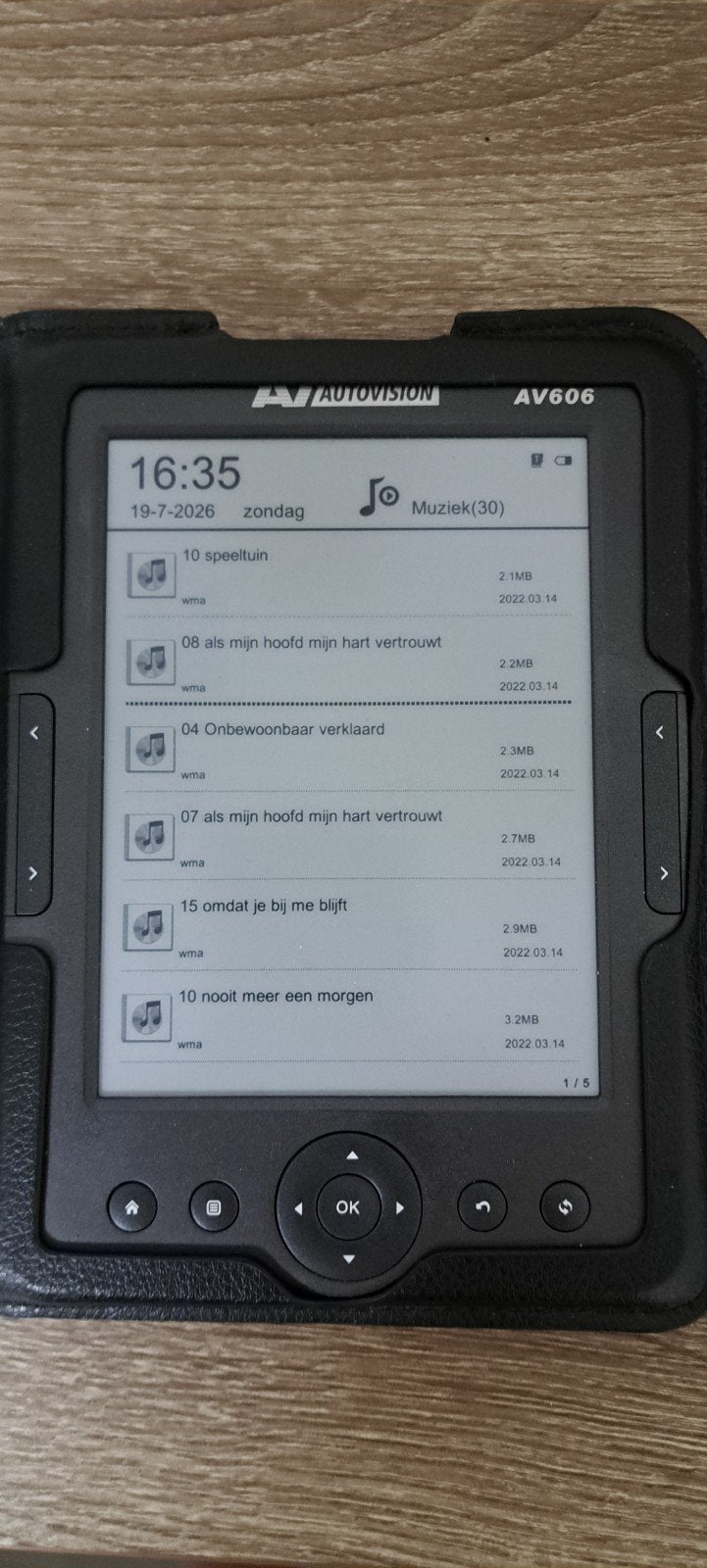 Autovision AV606 E-reader met 3.19GB opslag, Uitbreidbaar geheugen, Gebruikt, Autovision, 6 inch of minder