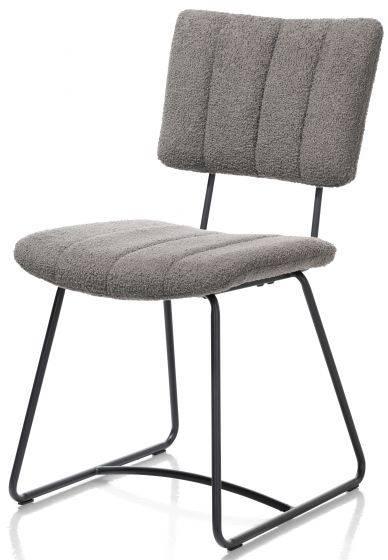6 Nieuwe Stoelen, Nu SAMEN voor 390,=Antraciet, zwart frame, Huis en Inrichting, Ophalen, Nieuw, Stof, Grijs