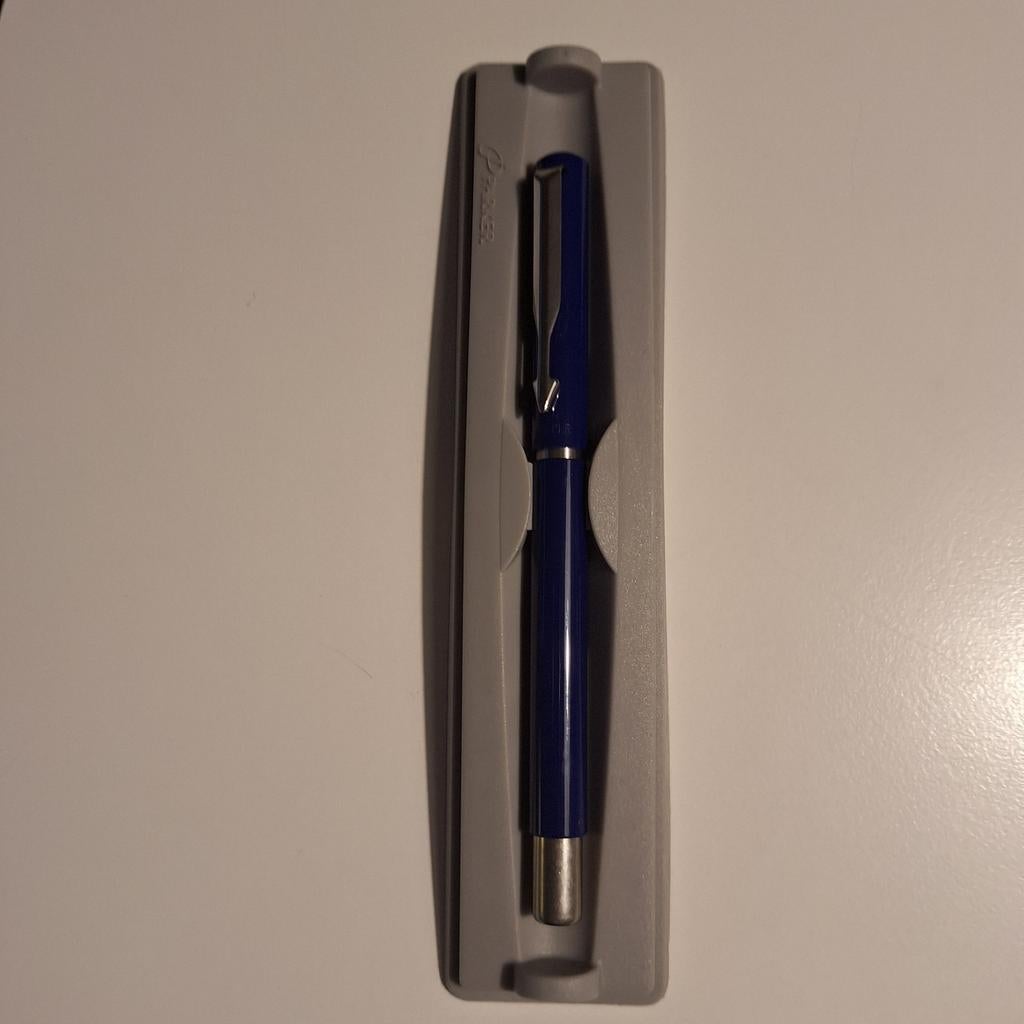 Blauwe Parker Rollerpen, Ophalen of Verzenden, Zo goed als nieuw