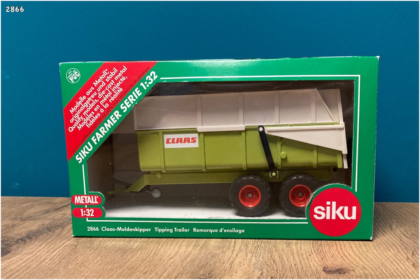 Siku 2866 - Claas kiepwagen 1:32, Ophalen, Gebruikt, Tractor of Landbouw, SIKU