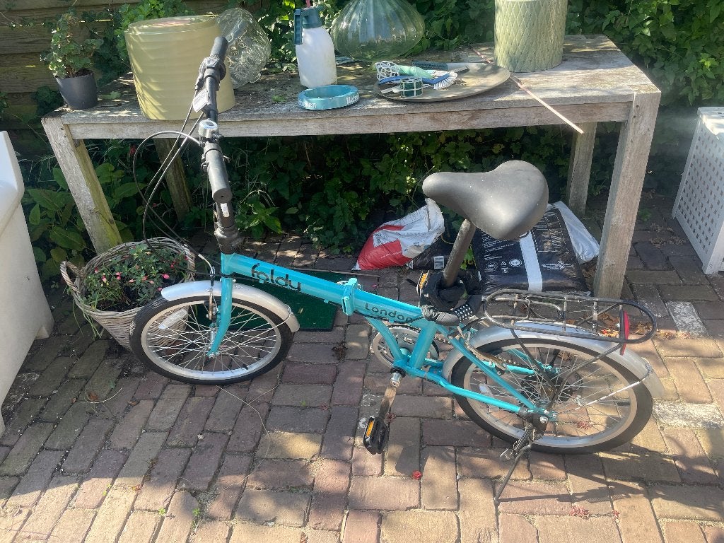 Vouwfiets Foldy London, Gebruikt, Velgrem, Versnellingen, Ophalen