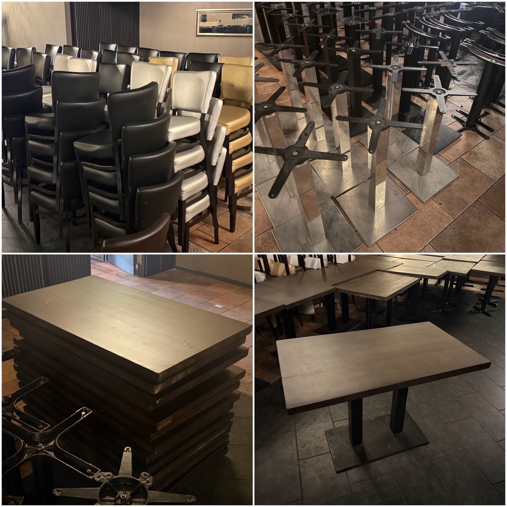 Partij Tafels Stoelen Tafelbladen Tafelonderstellen Horeca, Zakelijke goederen, Horeca | Meubilair en Inrichting, Ophalen