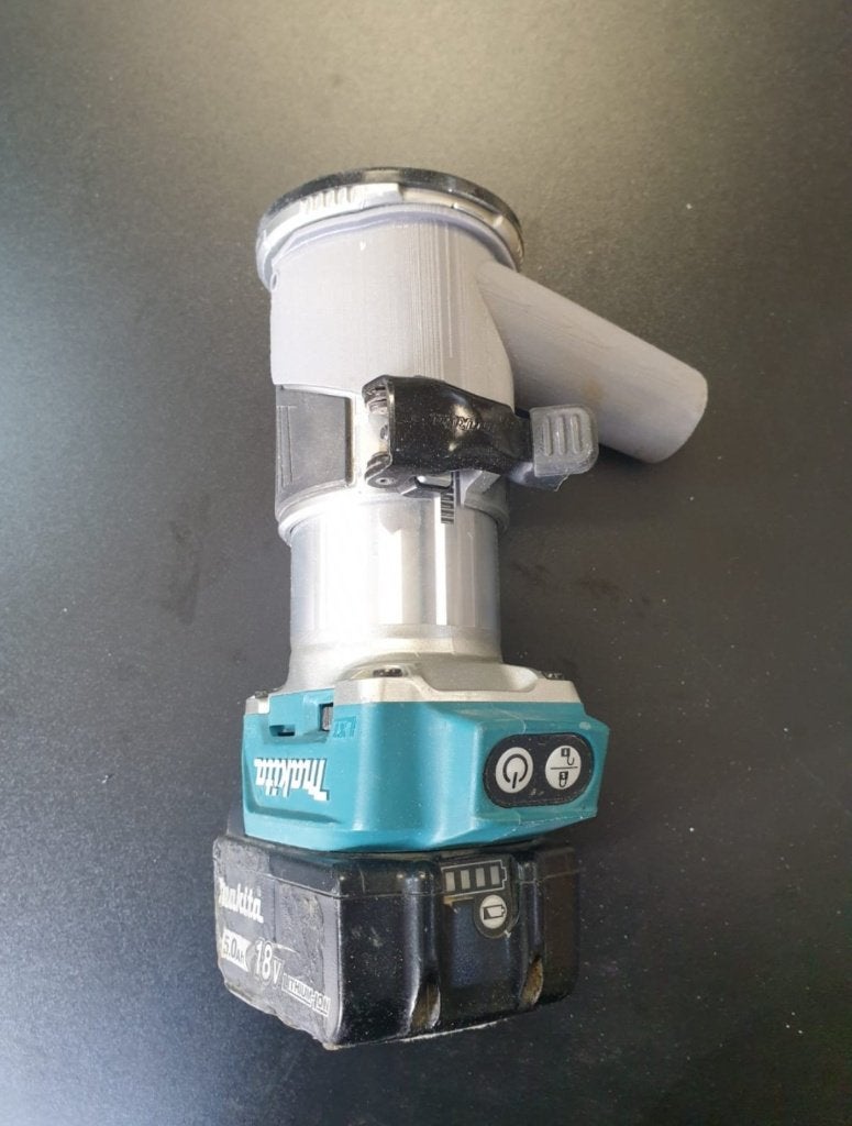 Makita Bovenfrees Stofafzuigadapter, Accu, Nieuw, Ophalen of Verzenden, Makita