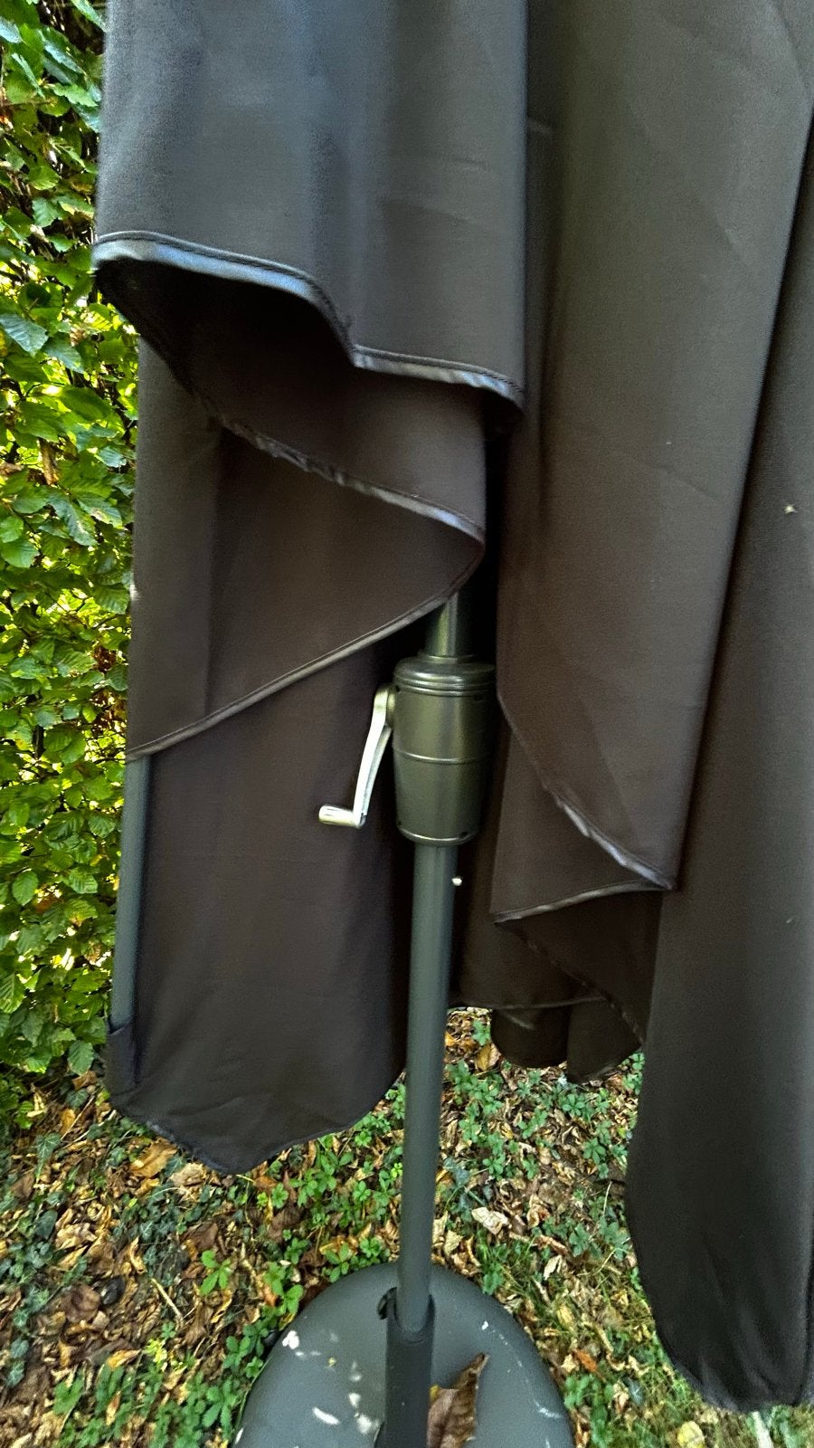 Foto 3 van Zweefparasol met voet - Grijs