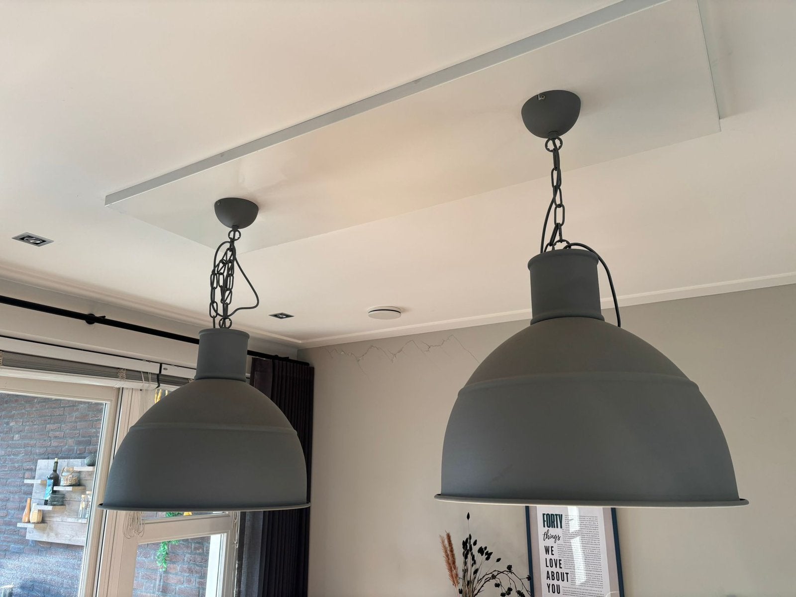 Industriële hanglamp per stuk 15,-, Ophalen of Verzenden, Zo goed als nieuw