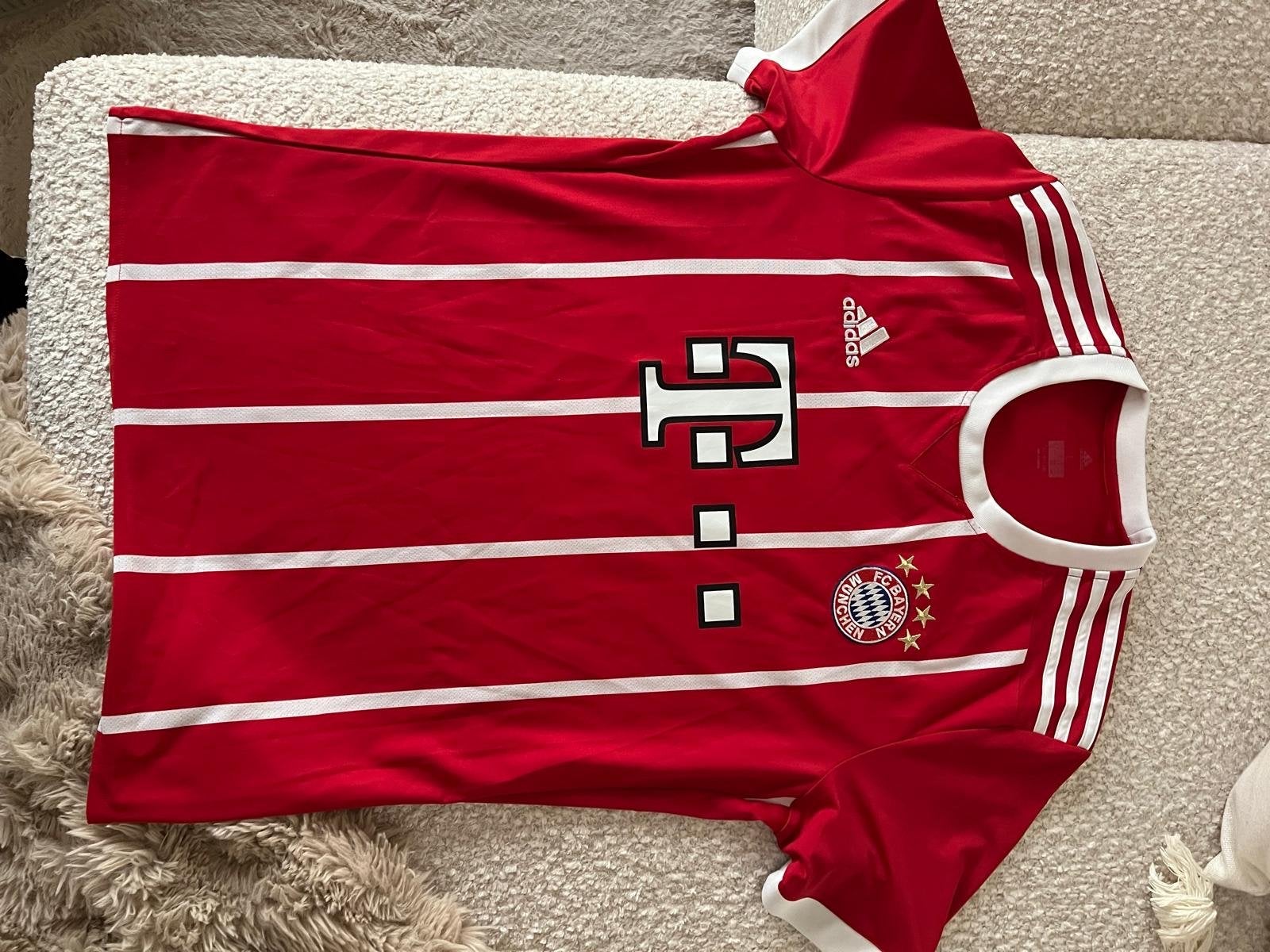 Gesigneerd Bayern München Thuisshirt Thiago - Maat L, Maat L, Ophalen of Verzenden, Zo goed als nieuw, Shirt