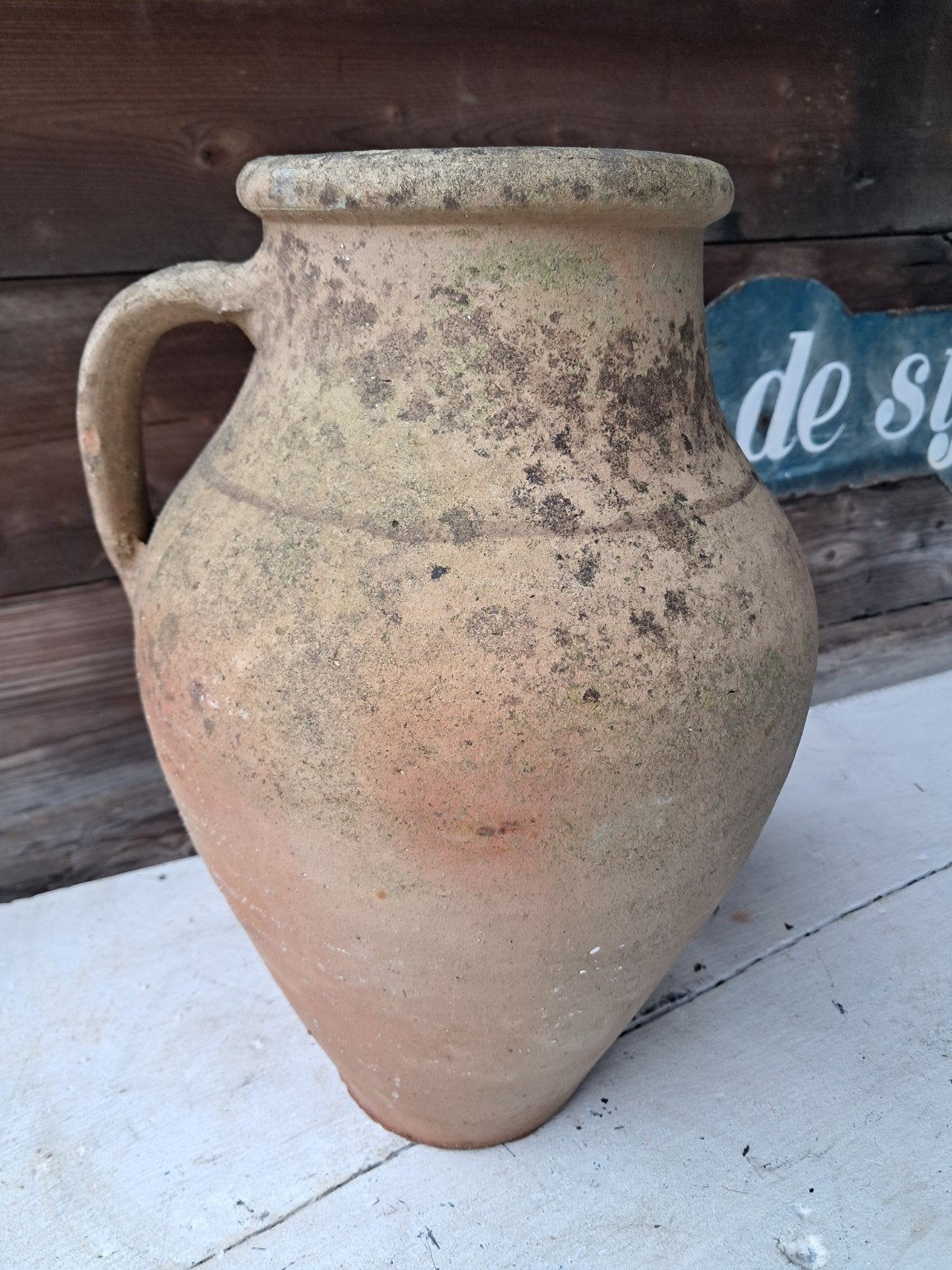 Oude aardewerk kruik met handvat, Antiek en Kunst, Antiek | Keramiek en Aardewerk, Ophalen of Verzenden