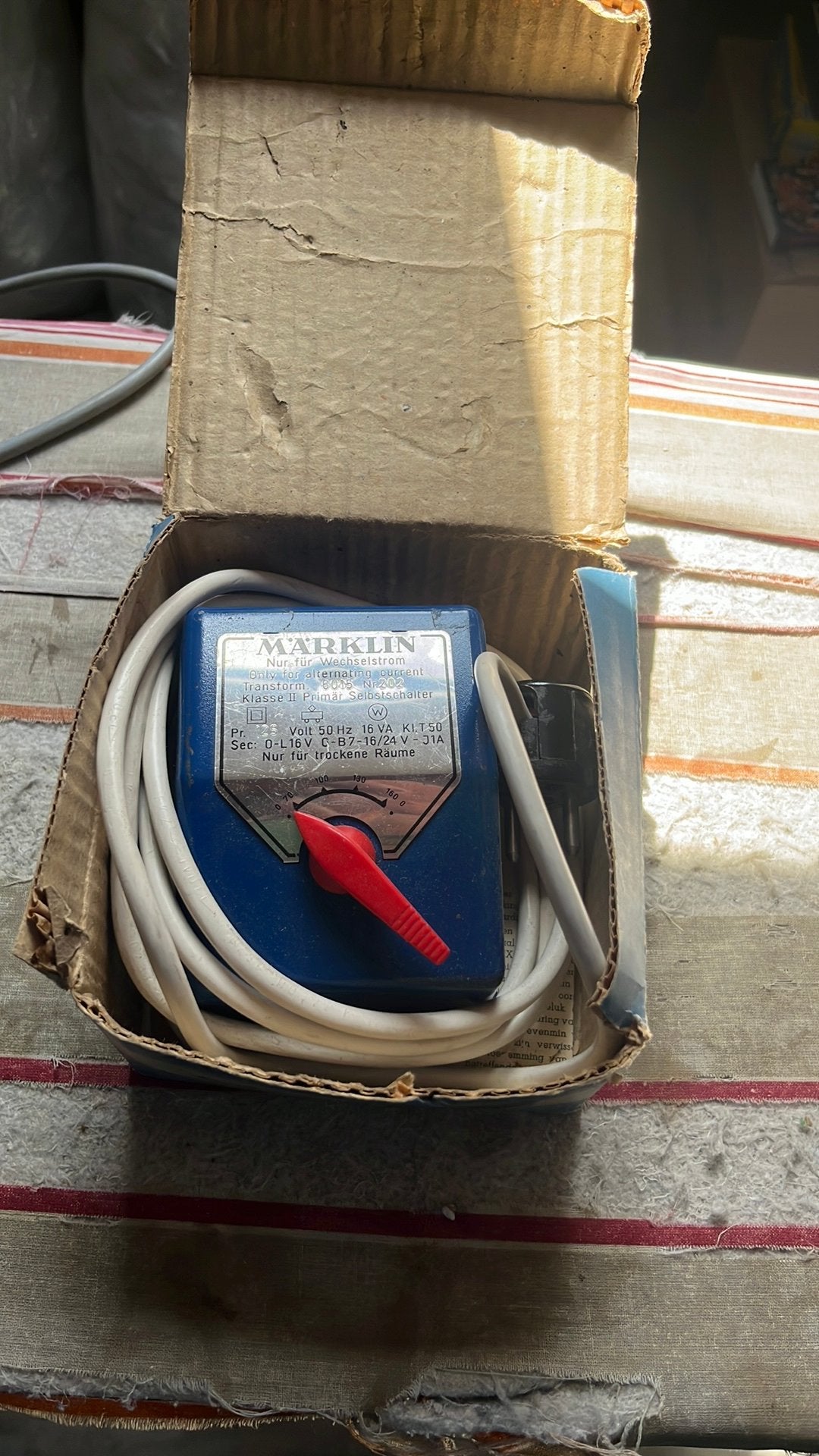 Te koop transformator van marklin 6015, Ophalen of Verzenden, Zo goed als nieuw, Märklin, Transformator of Voeding
