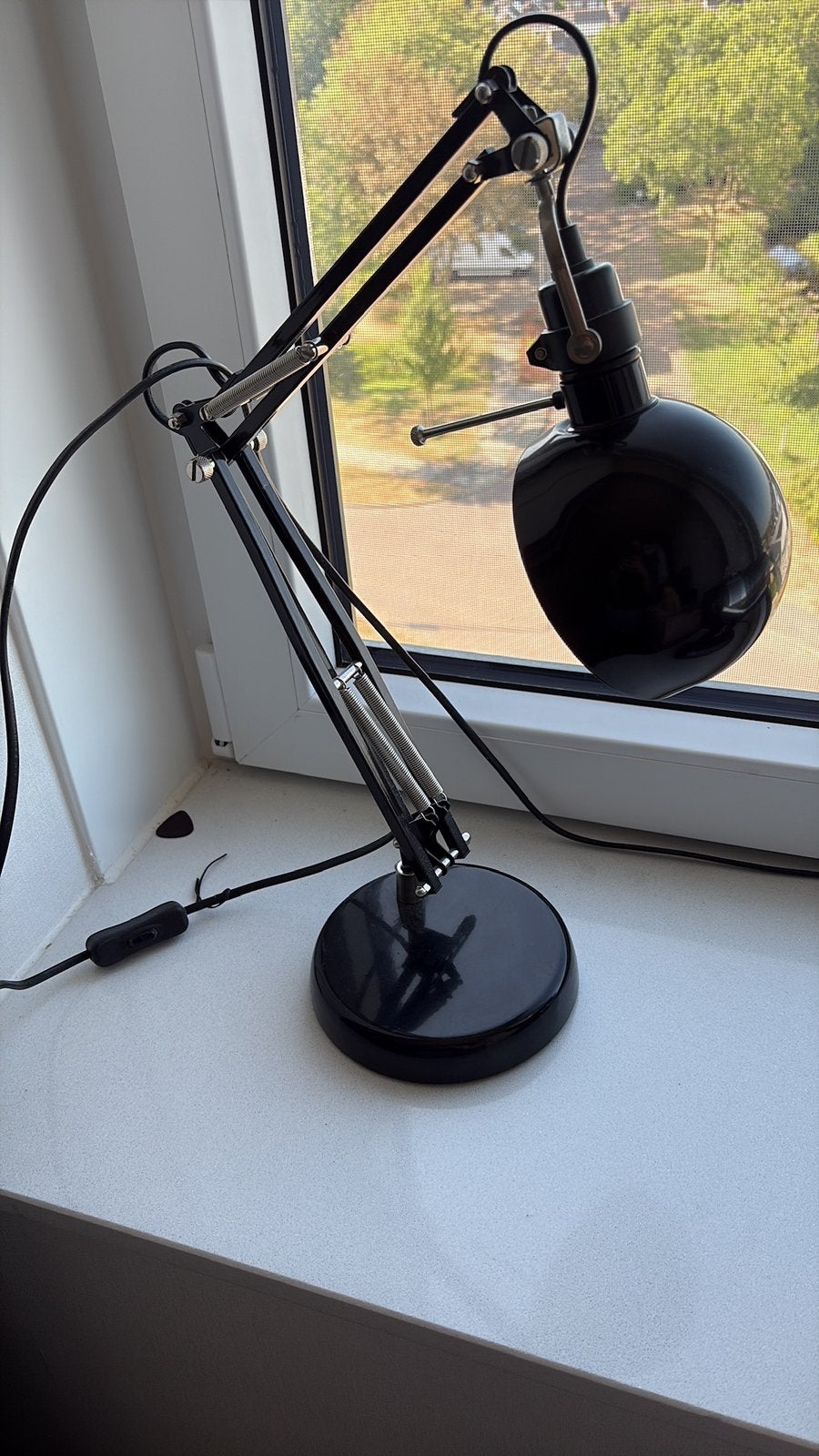 Ikea forsa bureaulamp zwart, Ophalen, Bureaulamp, Zo goed als nieuw, Zwart