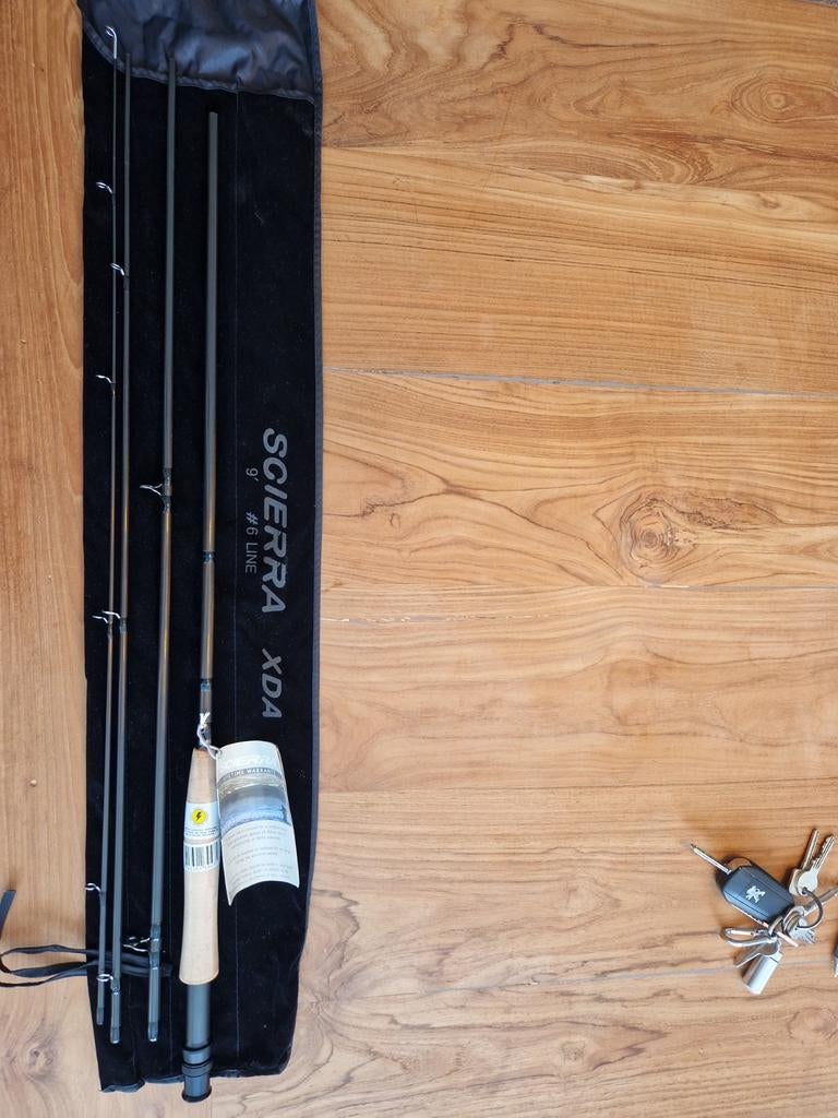 scierra xda 9ft # 6 nieuw, Watersport en Boten, Hengelsport | Vliegvissen, Ophalen of Verzenden, Zo goed als nieuw, Overige typen