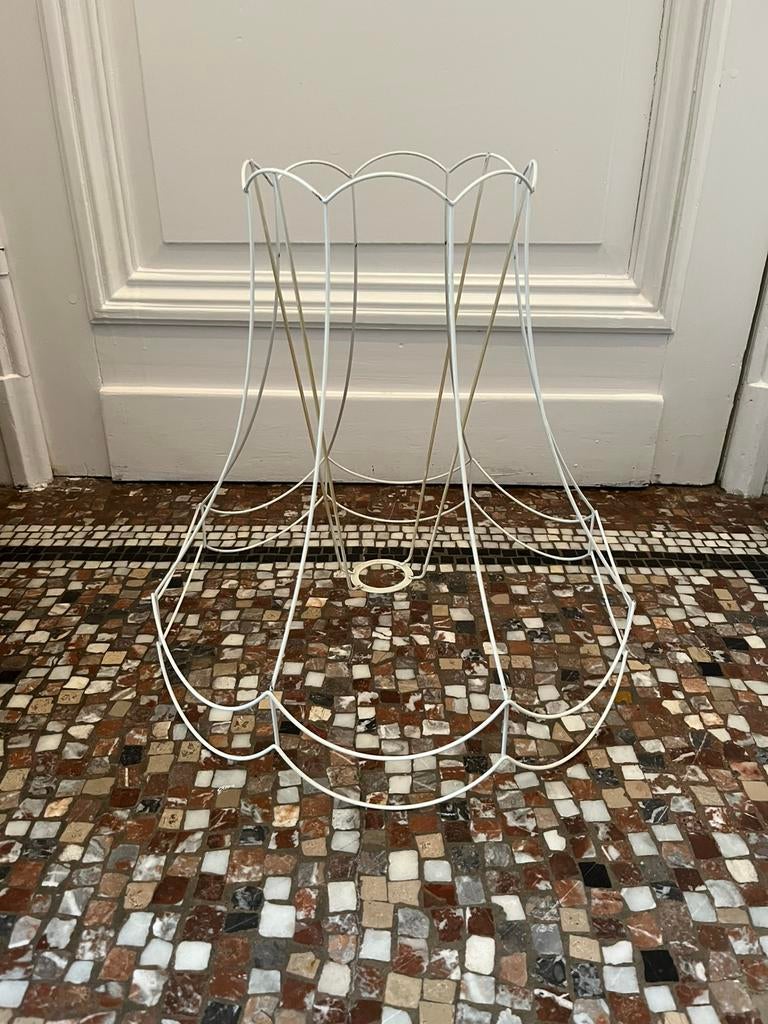 VINTAGE FRAME LAMPENKAP DRAAD MIDEL GRANNY, Huis en Inrichting, Lampen | Lampenkappen, Ophalen of Verzenden, Zo goed als nieuw