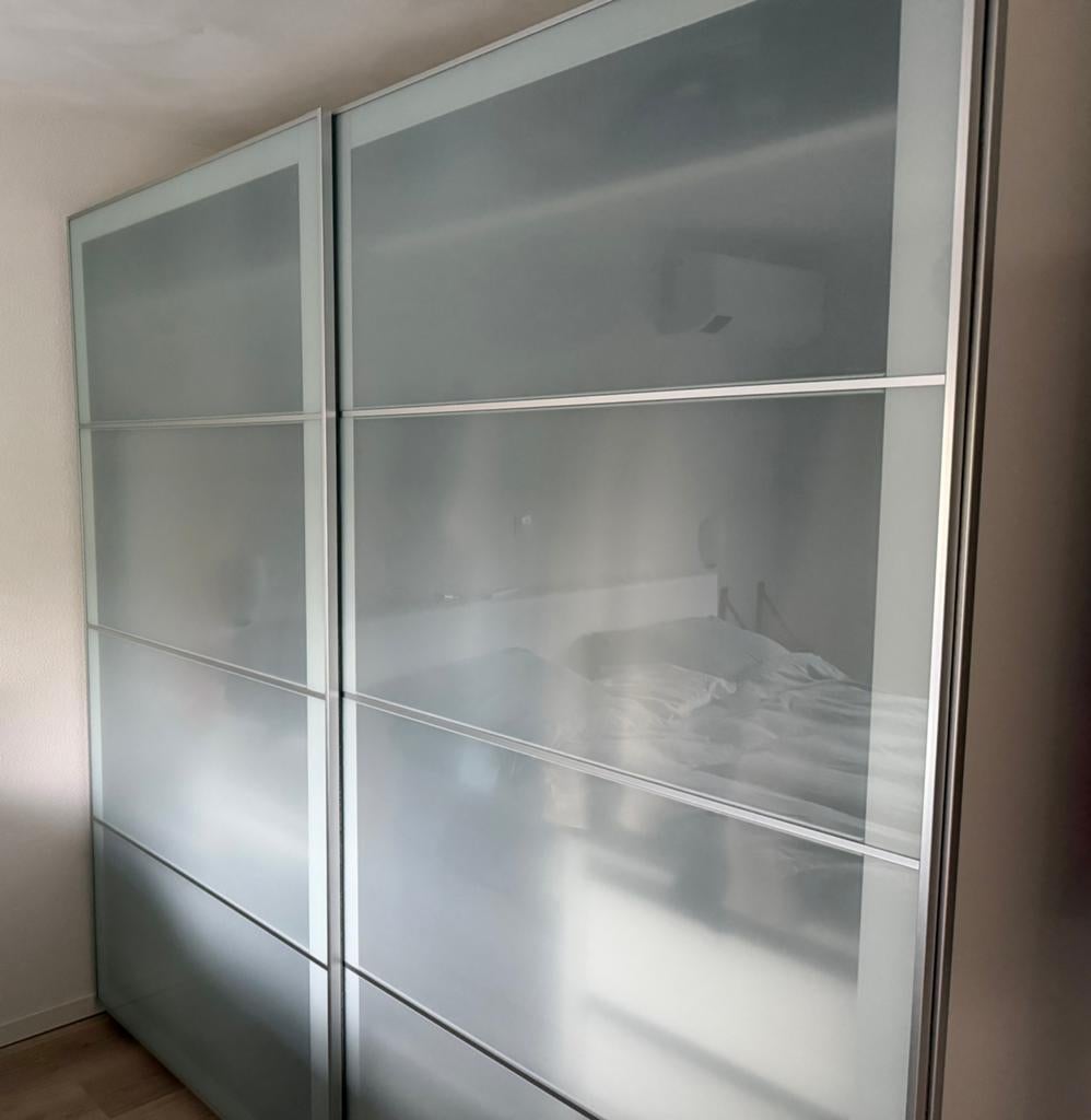 Schuifdeuren pax kast ikea, Huis en Inrichting, Kasten | Kledingkasten, Ophalen, 100 tot 150 cm, 200 cm of meer, Zo goed als nieuw