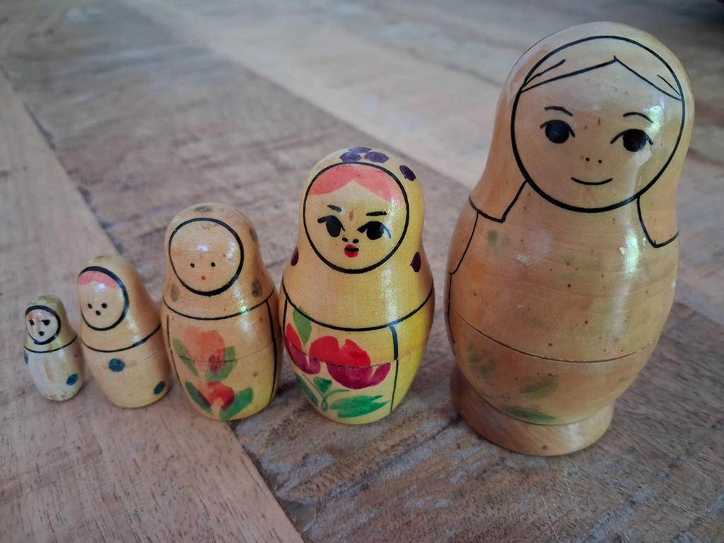 Matroesjka 5 delig - Baboesjka, Ophalen of Verzenden