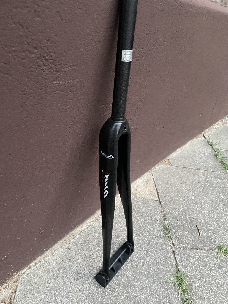 Selcof Presenti 2000 volledig carbon voorvork 1" - 350 g, Fietsen en Brommers, Fietsonderdelen, Selcof, Gebruikt, Ophalen of Verzenden