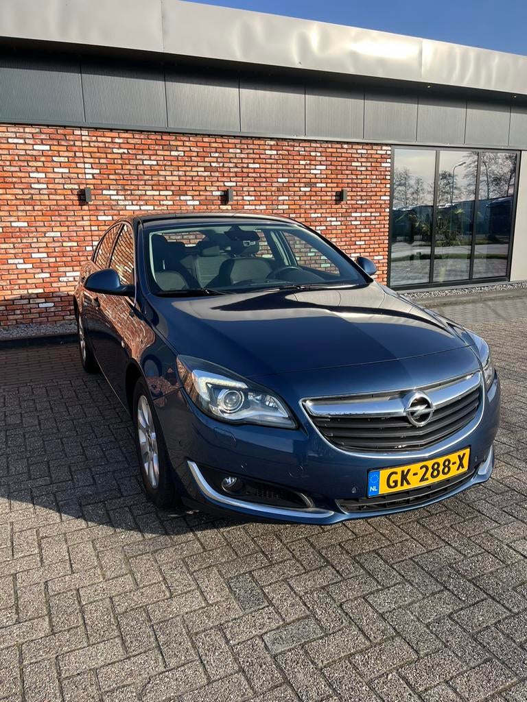 Opel Insignia 1.6 Turbo 125KW 5-DRS 2015 Blauw, 4 cilinders, Blauw, Leder en Stof, Origineel Nederlands