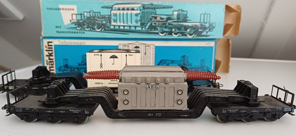 marklin 2 diepladers 4617 en 4618 met ovp, Wisselstroom, Wagon, Ophalen of Verzenden, Zo goed als nieuw