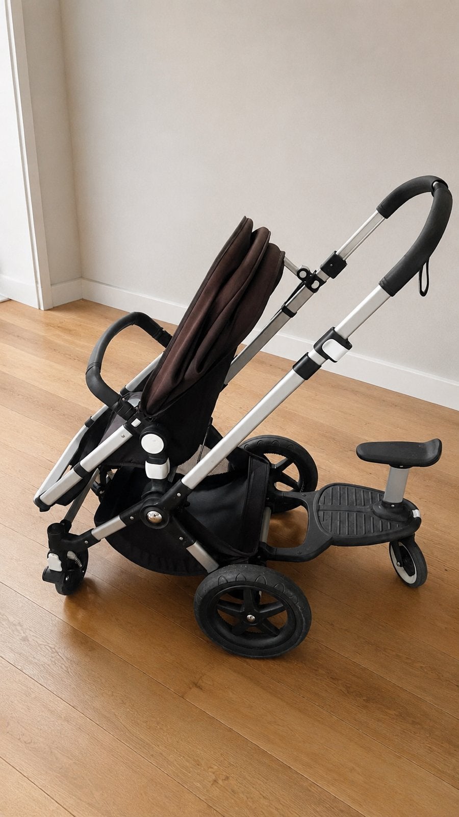 Bugaboo kinderwagen met meerijdplankje, Kinderen en Baby's, Kinderwagens en Combinaties, Ophalen of Verzenden, Zo goed als nieuw