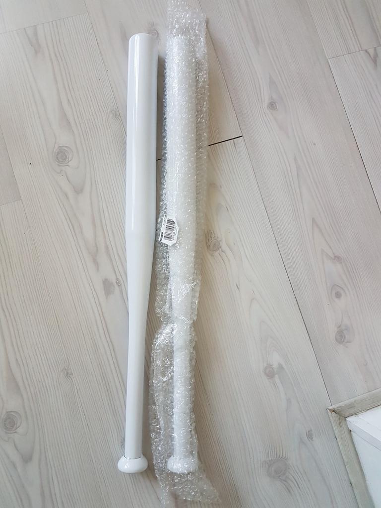 Ijzeren honkbalknuppel wit, Ophalen of Verzenden, Nieuw, Handschoen