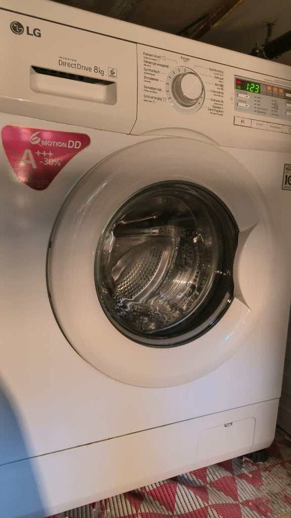 LG Inverter Direct Drive Wasmachine 8 kg (A+++), Witgoed en Apparatuur, Wasmachines, Ophalen, Gebruikt, Voorlader, Energieklasse A of zuiniger