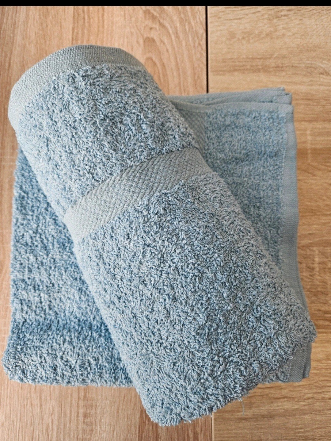 Nieuwe lichtblauwe handdoeken - 5 stuks, Ophalen of Verzenden, Nieuw, Blauw, Handdoek