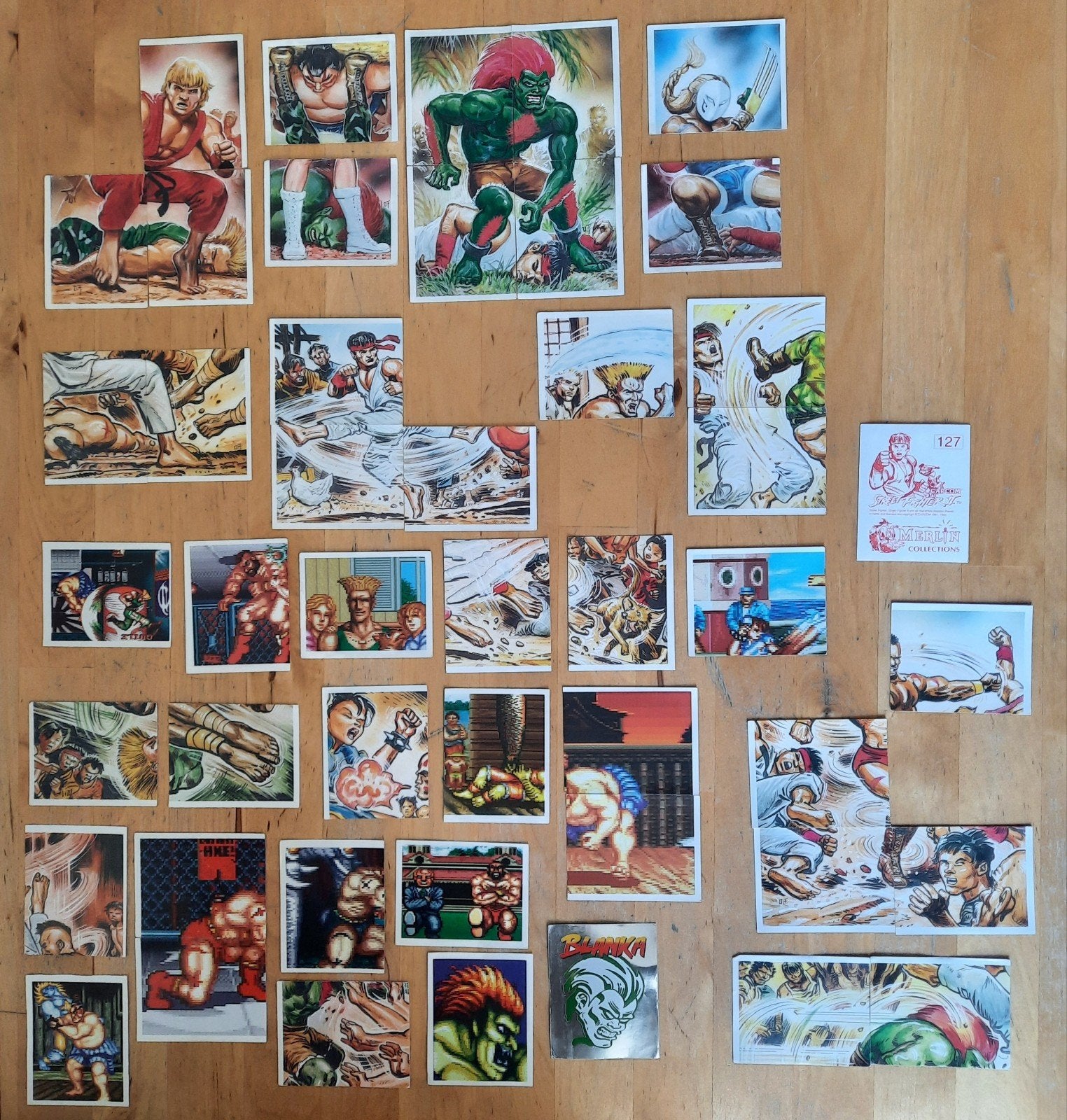 Vintage Street Fighter II - stickers, Ophalen of Verzenden, Gebruikt