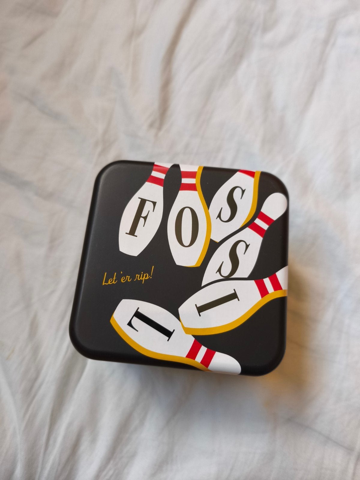 Mooie Fossil doos - Let'er rip! design, Verzamelen, Ophalen of Verzenden, Zo goed als nieuw
