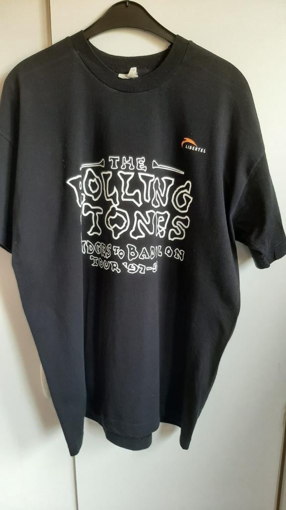 Zwart Vintage Rolling Stones T-shirt, Kleding | Heren, T-shirts, Ophalen, Maat 56/58 (XL), Zwart