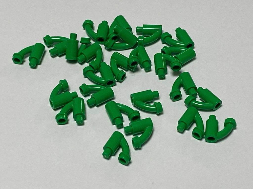 Partij 25x Lego plant steel met zijstengel, diverse kleuren