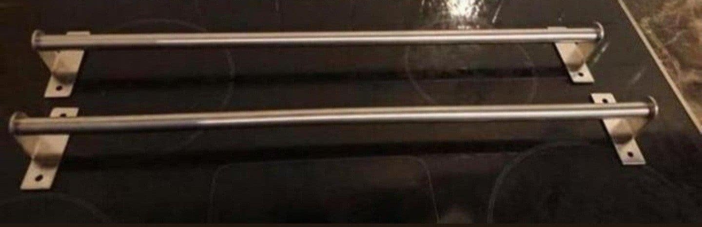 2x IKEA Grundtal RVS keukenrek / handdoekrek, IKEA, Zilver, Ophalen of Verzenden, Metaal