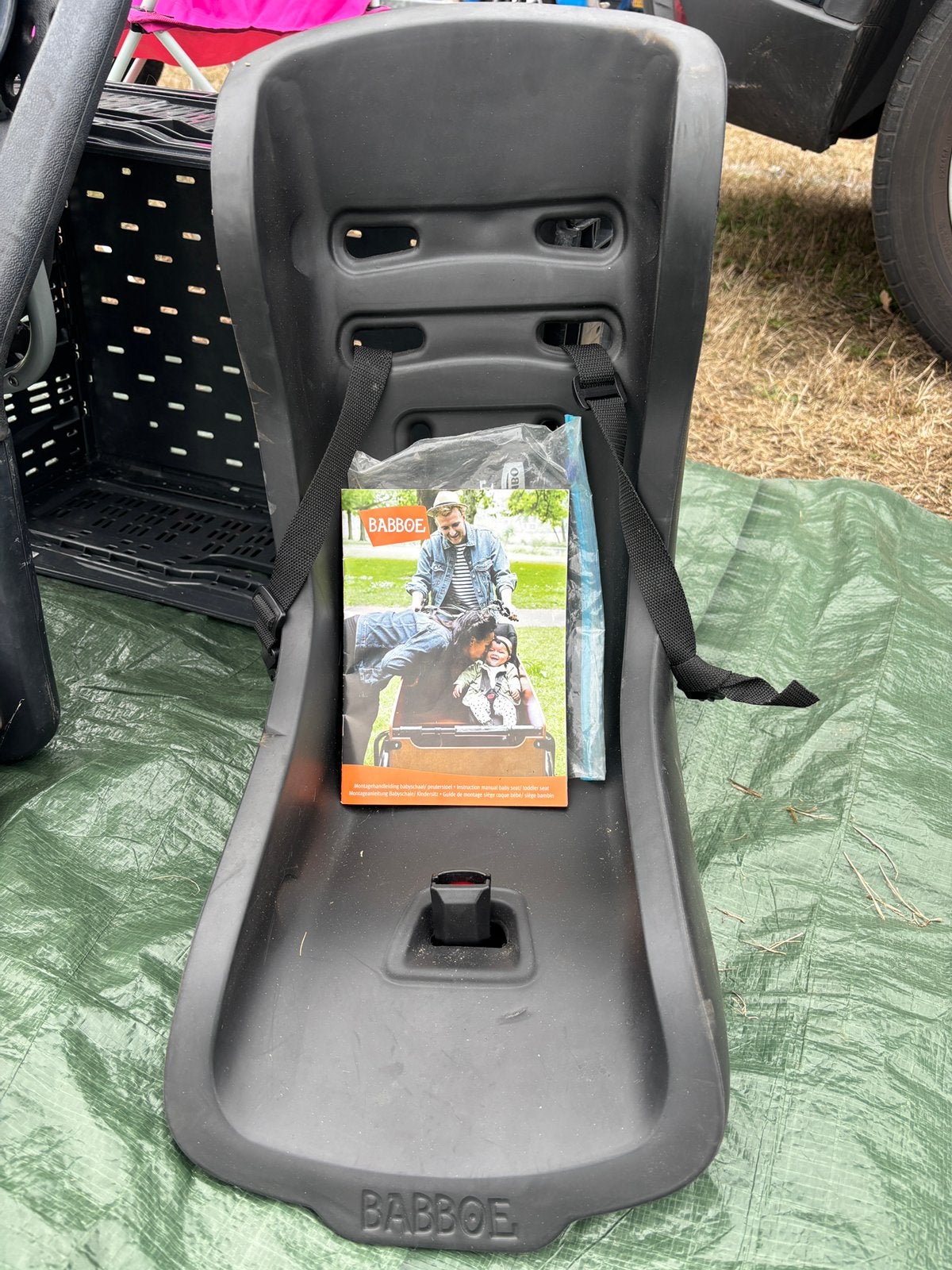 Babboe stoeltje, Fietsen en Brommers, Fietsaccessoires | Fietsstoeltjes, Ophalen, Gebruikt, 0 t/m 10 kg