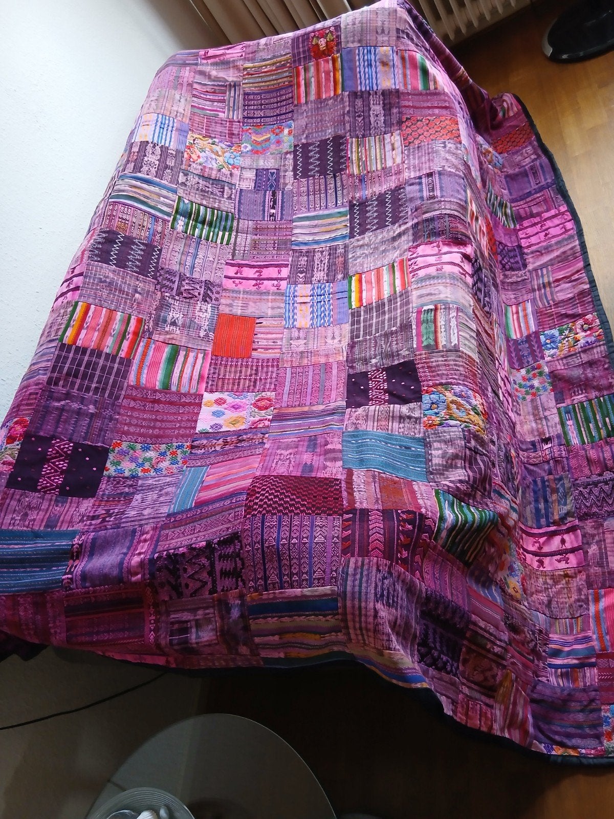Marktkraamkleed uit Guatemala 2.30 m. x 1.90 m., Ophalen of Verzenden