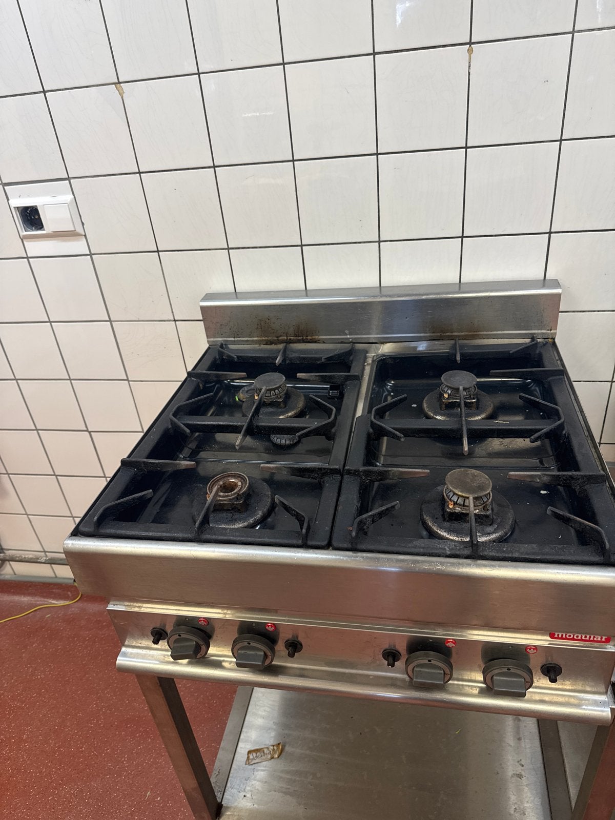 Modulaire 4-pits gasfornuis - Professioneel en robuust, Ophalen, Gebruikt, 60 cm of meer, 4 kookzones