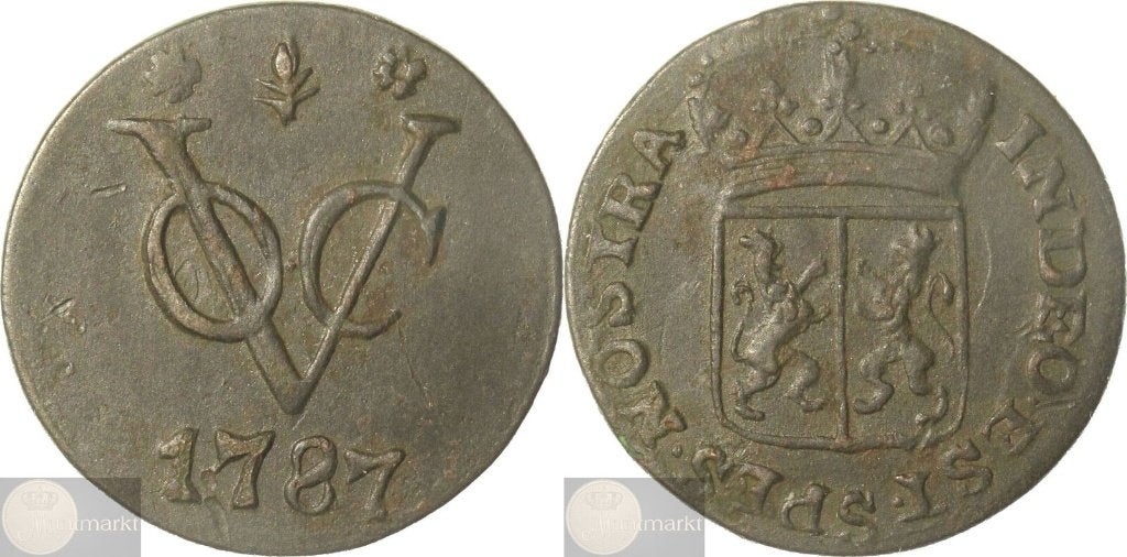 V.O.C. - Gelderland - Duit 1787 'Gelria', Ophalen of Verzenden, Vóór koninkrijk, Overige waardes, Losse munt