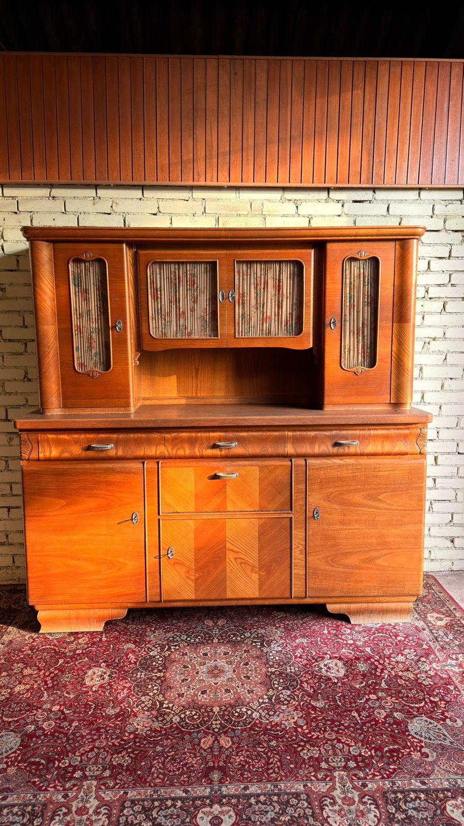 Brocante keuken/buffetkast, Huis en Inrichting, Kasten | Buffetkasten, Ophalen, Gebruikt, 50 tot 75 cm, 150 tot 200 cm