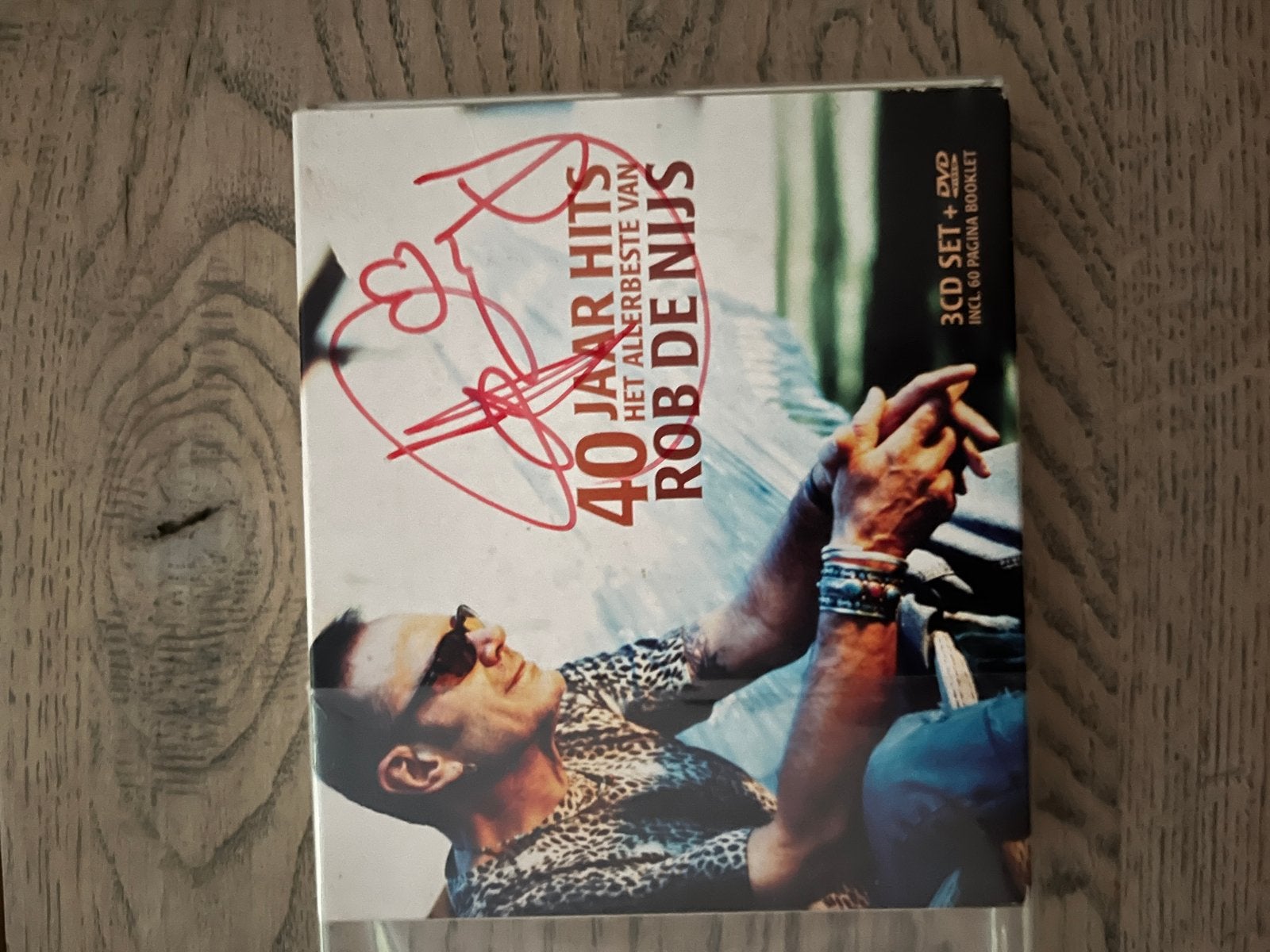 Rob de Nijs - 40 Jaar Hits (Gesigneerd 3CD+DVD Boxset), Gebruikt, Boxset, Ophalen of Verzenden, Pop