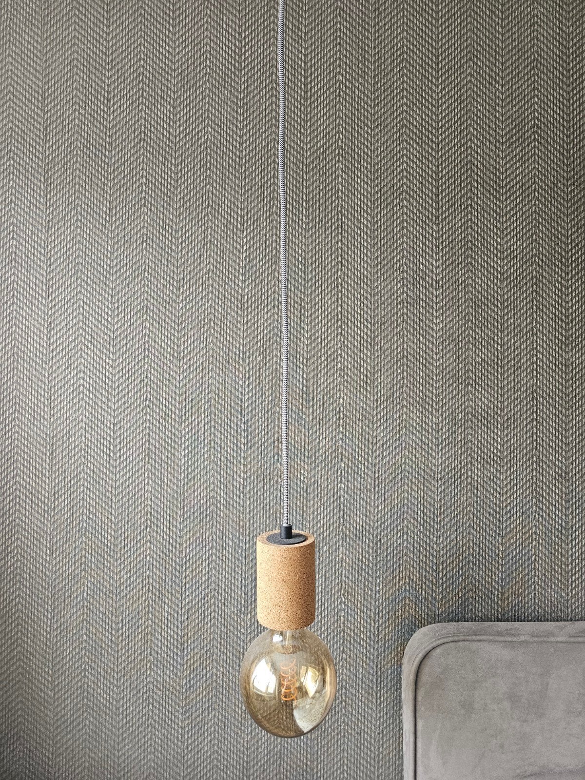2 leuke hanglampjes kurk, Ophalen, E27 (groot), Led-lamp