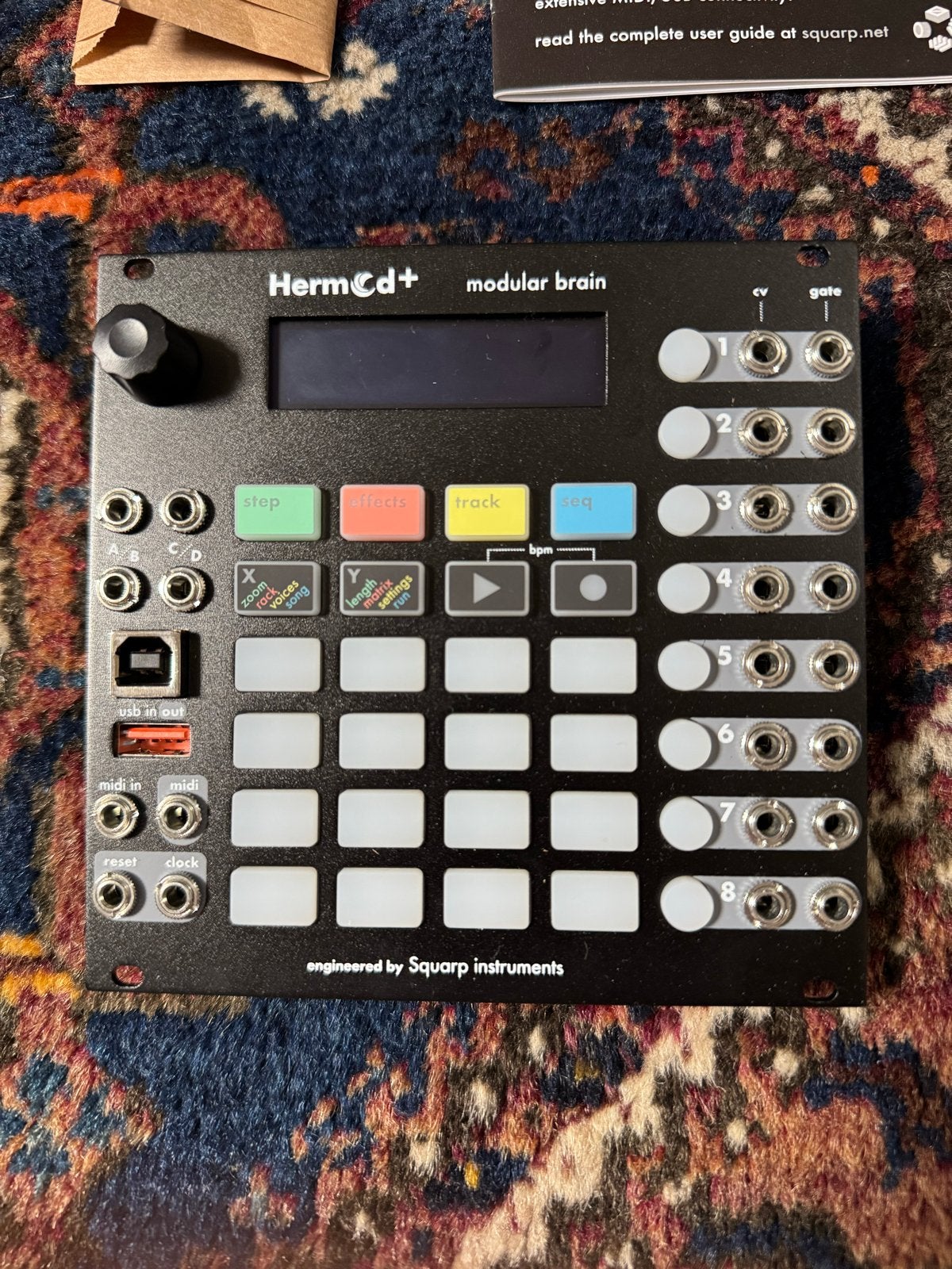 Squarp Instruments Hermod+ Eurorack Sequencer, Overige merken, Nieuw, Met midi-aansluiting, Overige aantallen