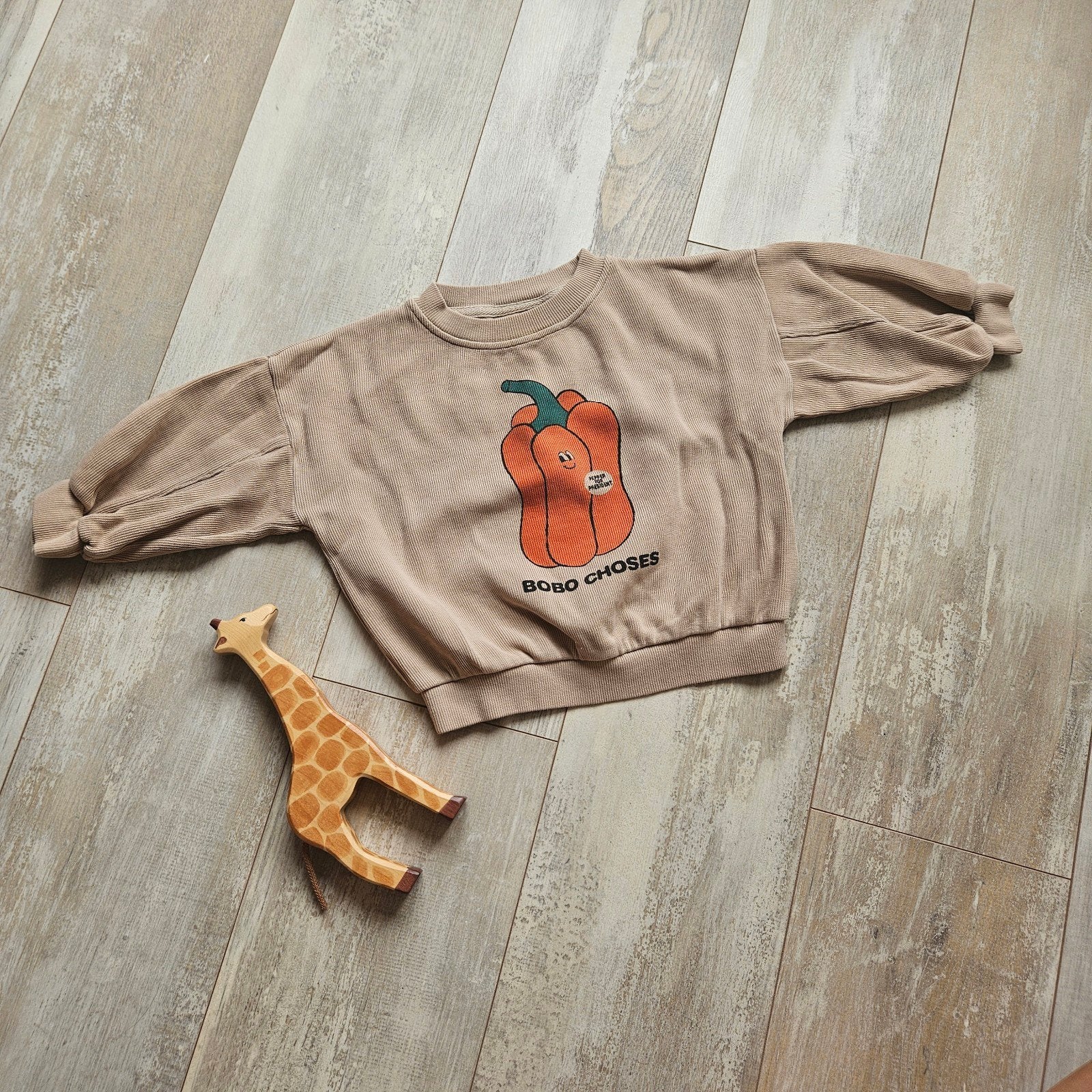 Bobo Choses trui maat 98 met paprika print, Gebruikt, Jongen of Meisje, Trui of Vest, Ophalen of Verzenden