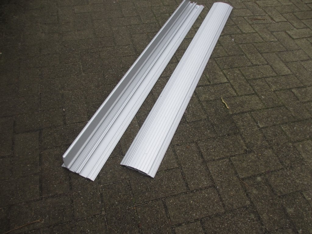 Aluminium vloergoot/ kabelgoot met deksel 3m lang Q-Bryte, Ophalen, Zo goed als nieuw, Overige merken, Overige typen