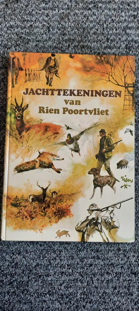Jachttekeningen van Rien Poortvliet - Klassiek Jachtboek, Ophalen of Verzenden