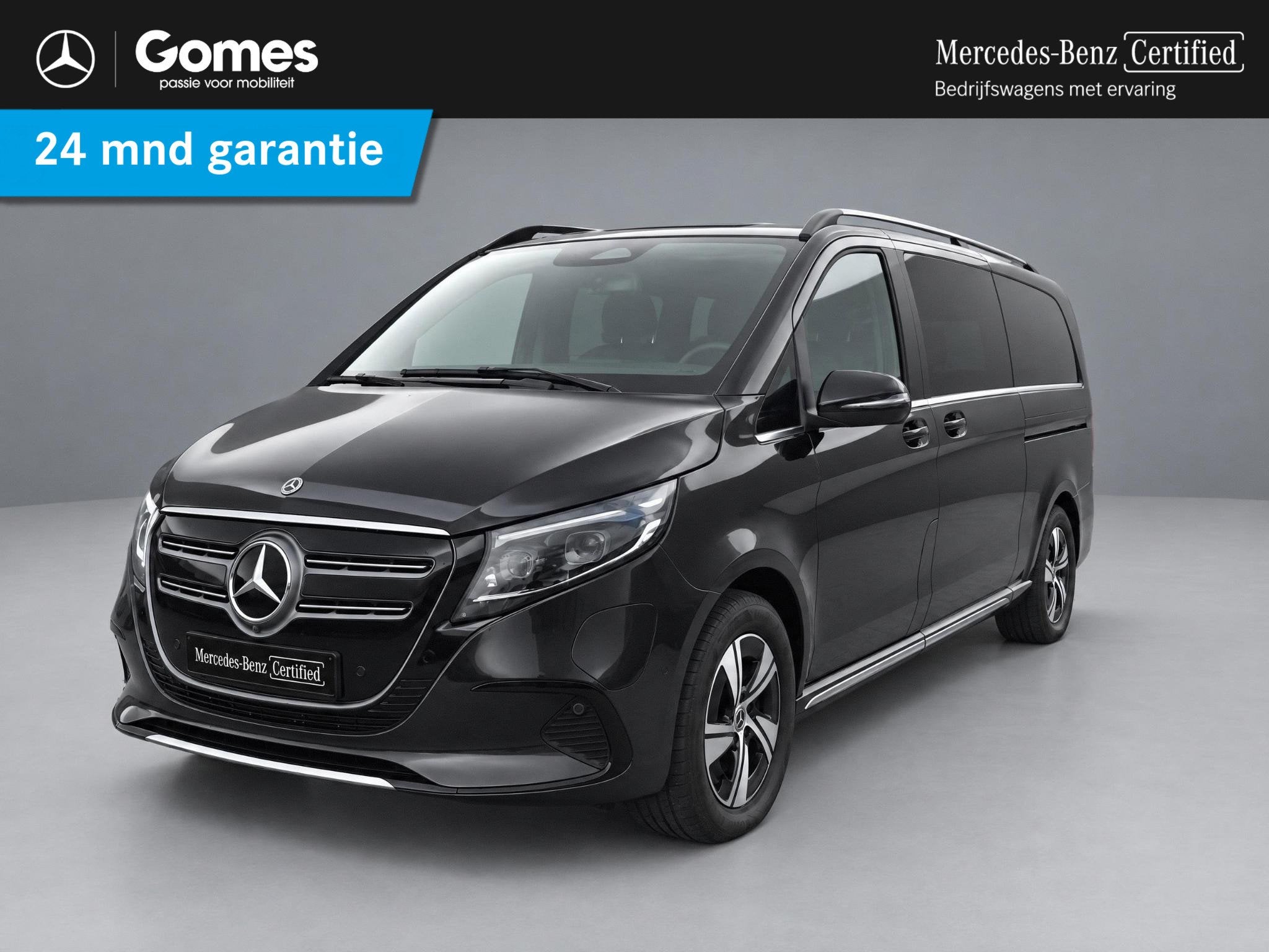 Mercedes-Benz EQV 300 L3 90 kWh, Stof, Gebruikt, Zwart, 90 kWh